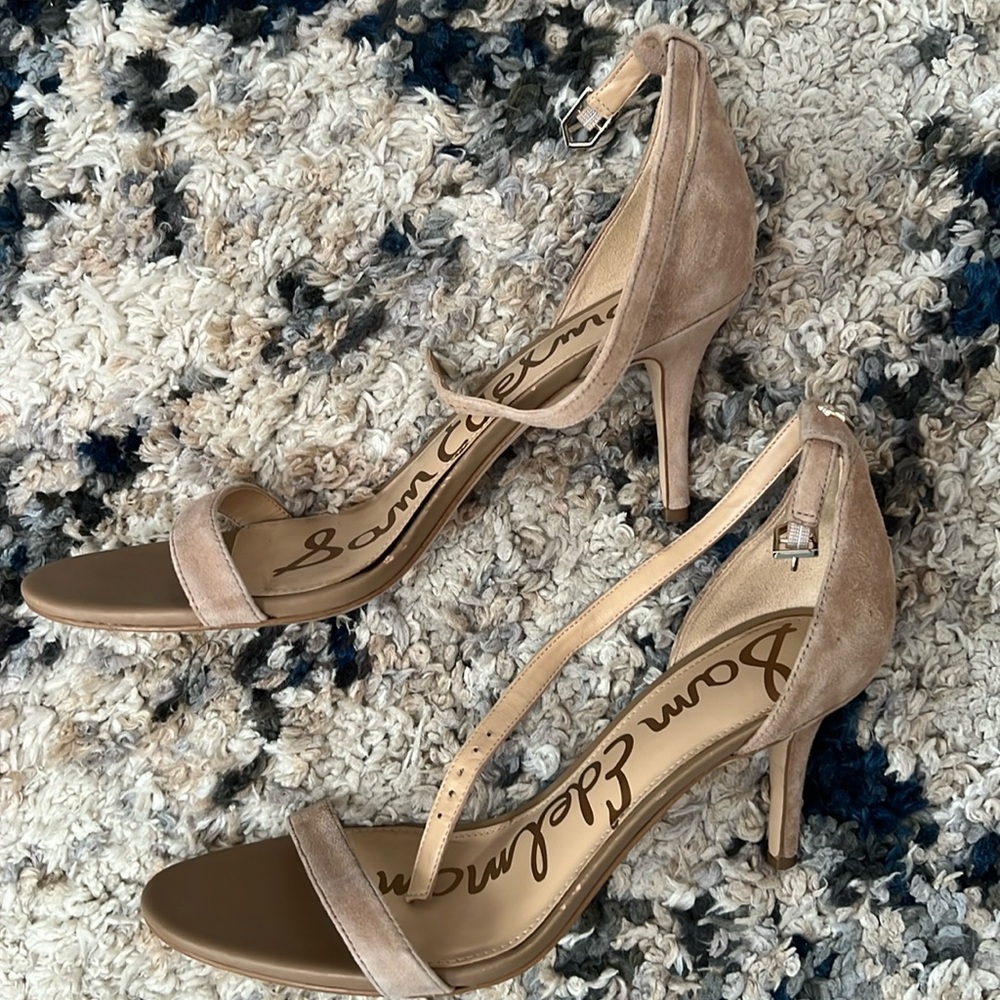 Sam Edelman nude suede sandals
